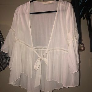 White summer tie top